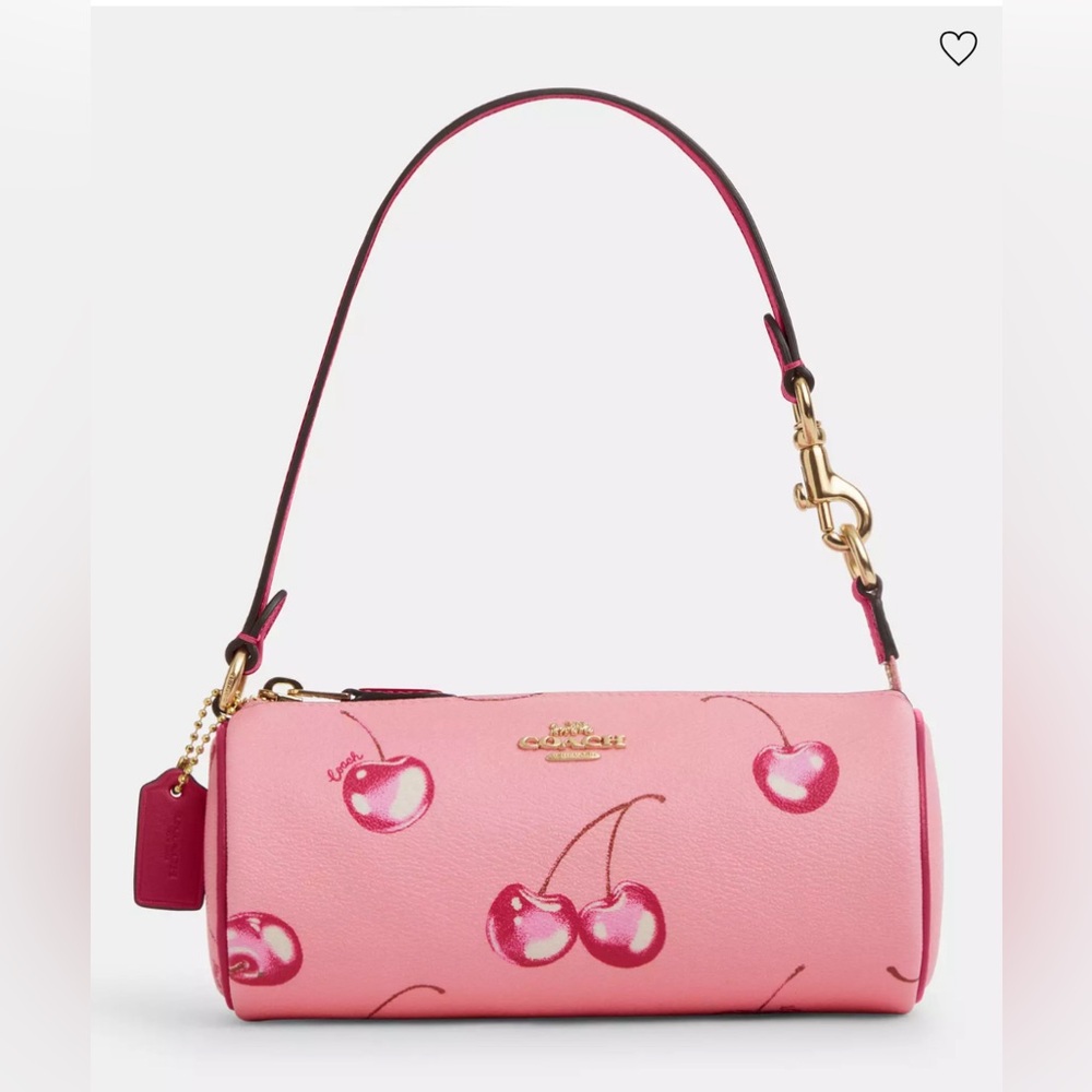 Coach Nolita cherry print barrel bag